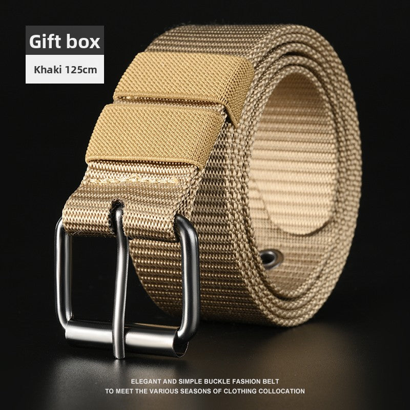 Mens Automatic Buckle Canvas Belt