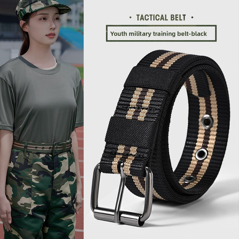 Mens Automatic Buckle Canvas Belt