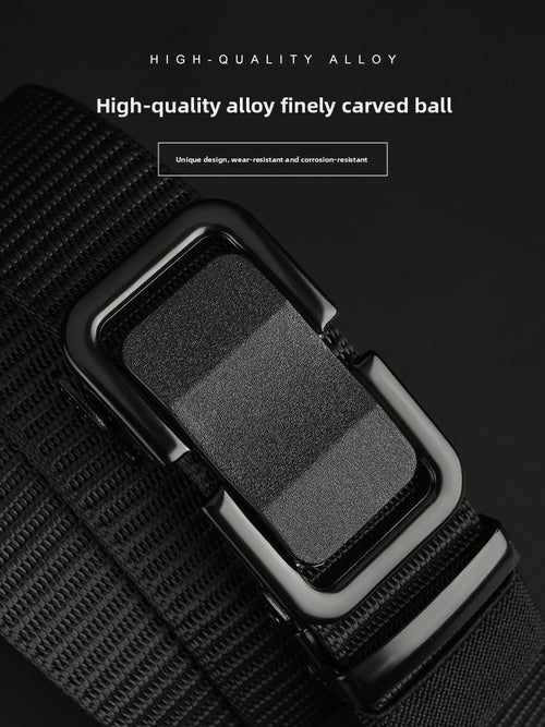 Mens Automatic Buckle Canvas Belt