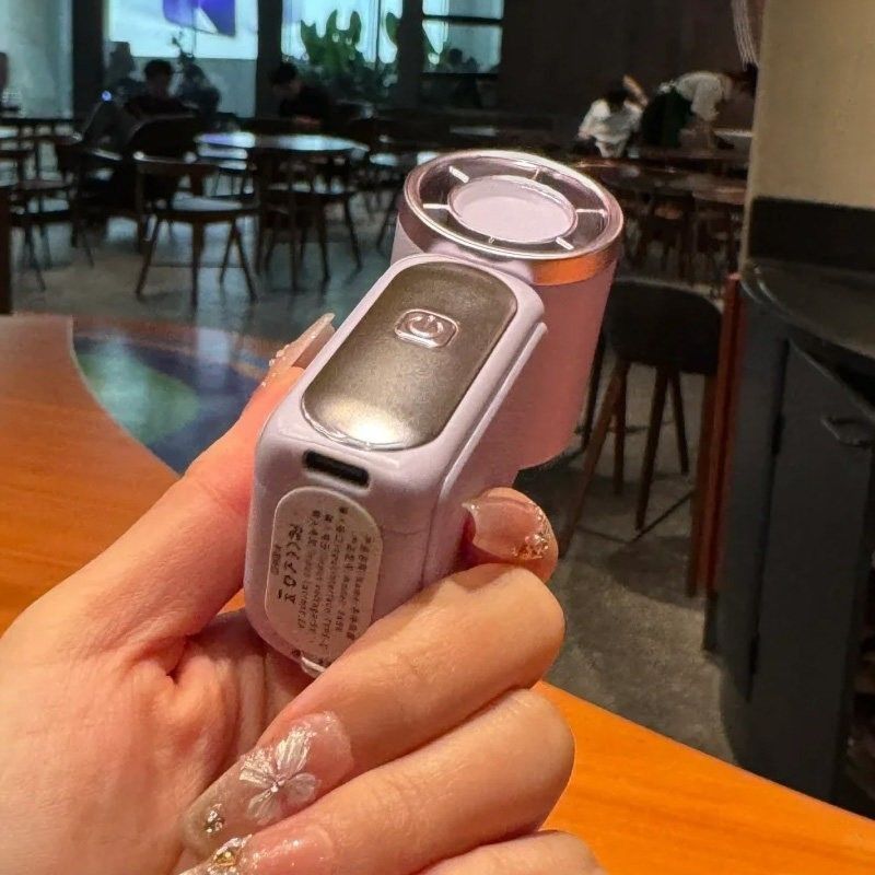 USB Rechargeable Digital Display Handheld Mini Fan