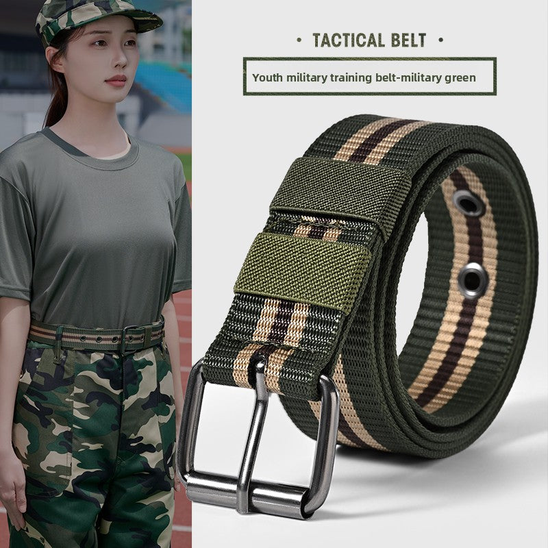 Mens Automatic Buckle Canvas Belt