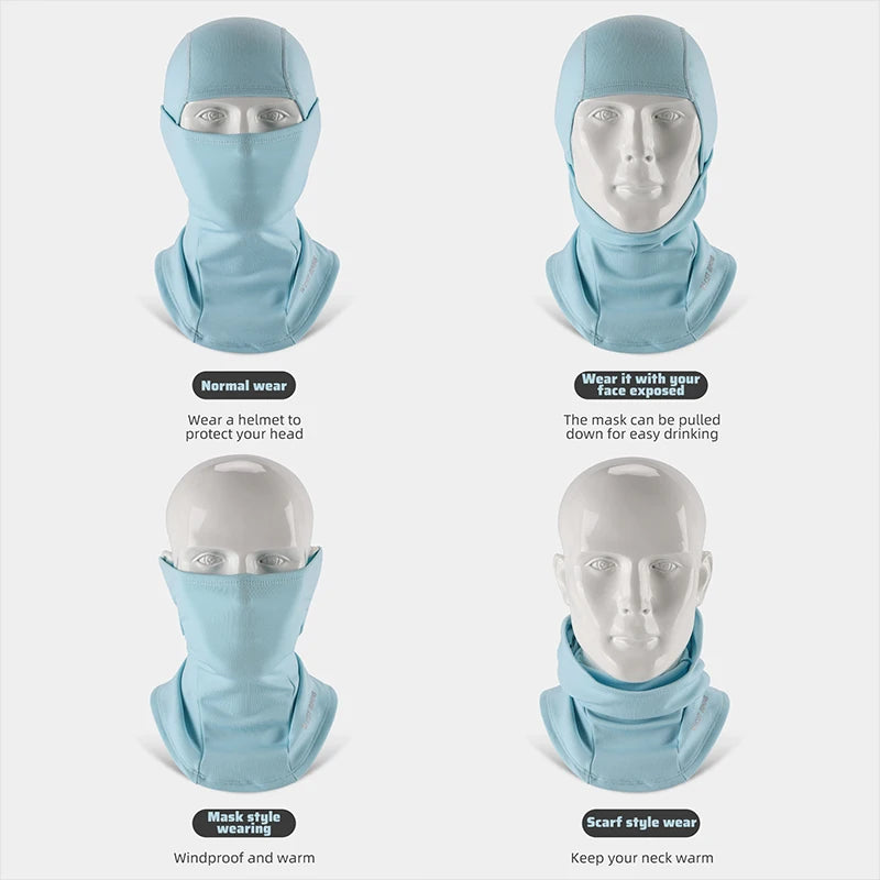 WEST BIKING Windproof Warm Headgear High Elasticity Breathable Balaclava Face Mask Men Women  Cycling Running Ski Warm Scarf Cap