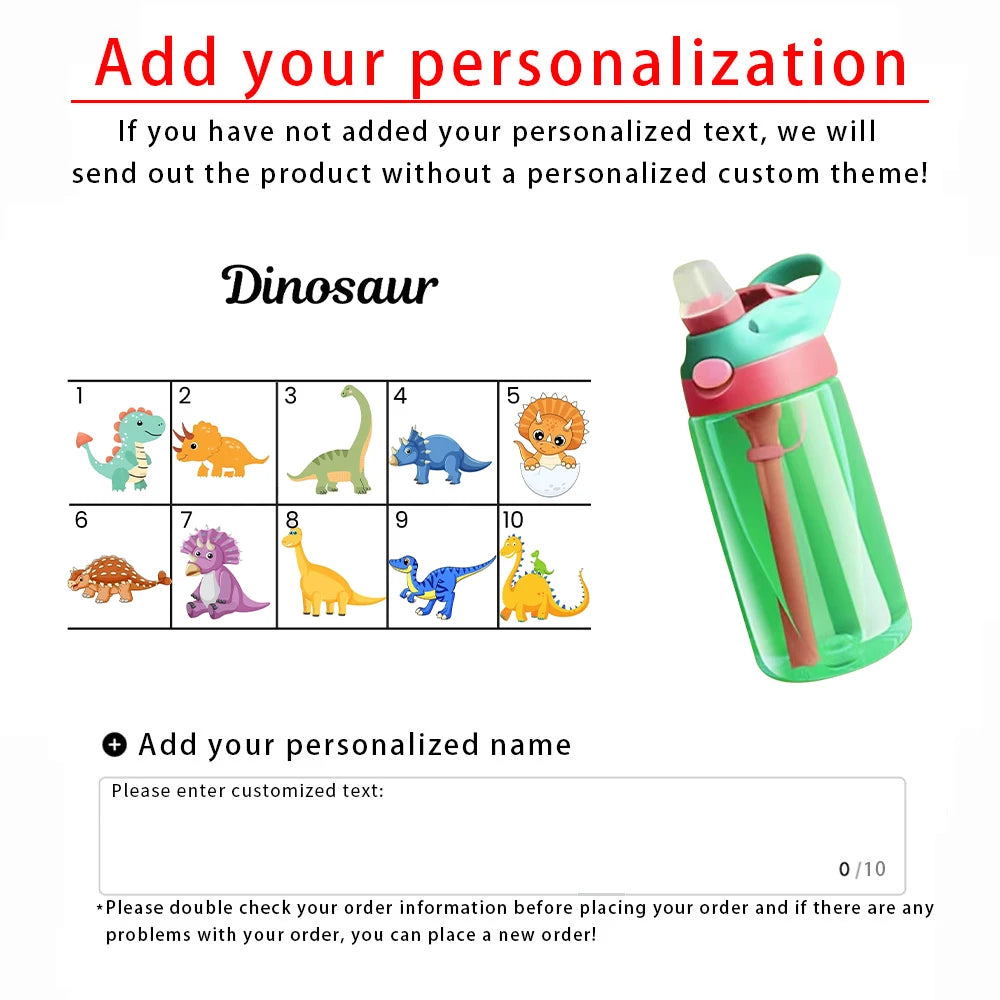 Personalized children's water bottles, named cups, children's cartoon water bottles, camping cups,Christmas school water bottles