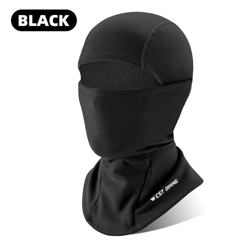 WEST BIKING Windproof Warm Headgear High Elasticity Breathable Balaclava Face Mask Men Women  Cycling Running Ski Warm Scarf Cap