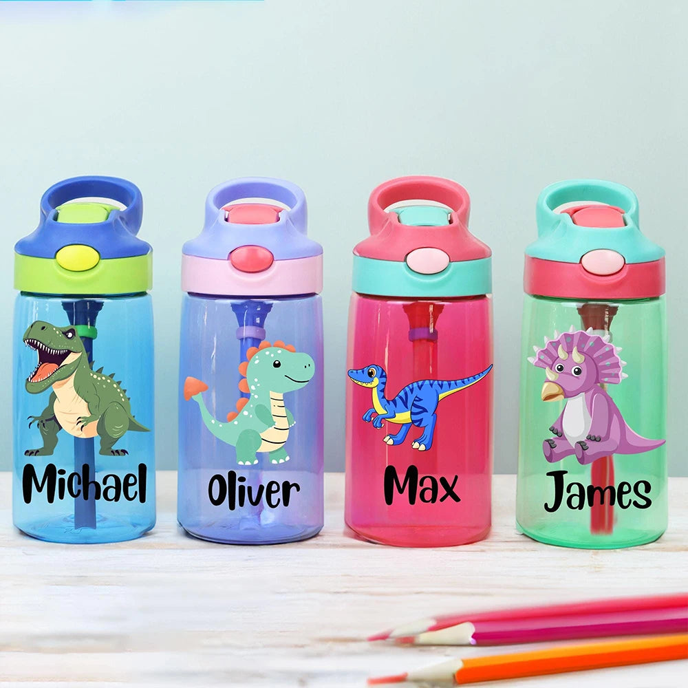 Personalized children's water bottles, named cups, children's cartoon water bottles, camping cups,Christmas school water bottles