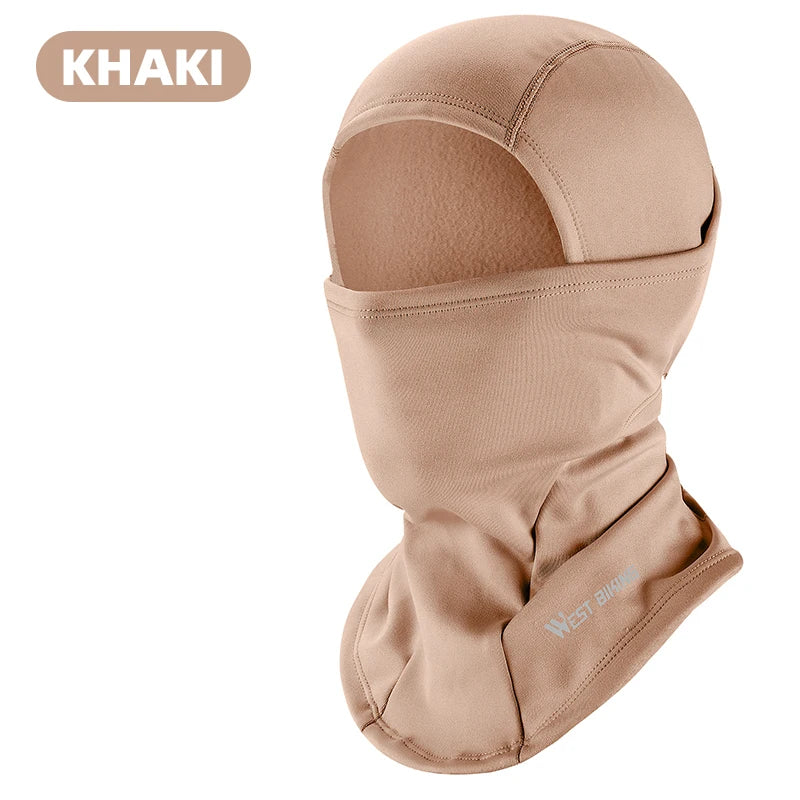 WEST BIKING Windproof Warm Headgear High Elasticity Breathable Balaclava Face Mask Men Women  Cycling Running Ski Warm Scarf Cap