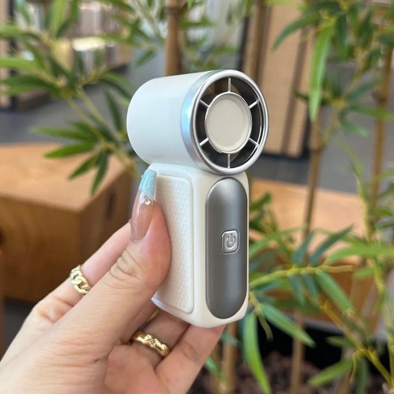 USB Rechargeable Digital Display Handheld Mini Fan