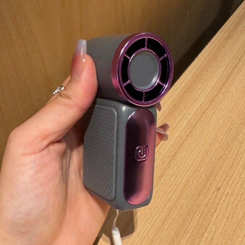 USB Rechargeable Digital Display Handheld Mini Fan